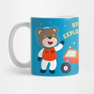 Cute bear astronaut. Mug